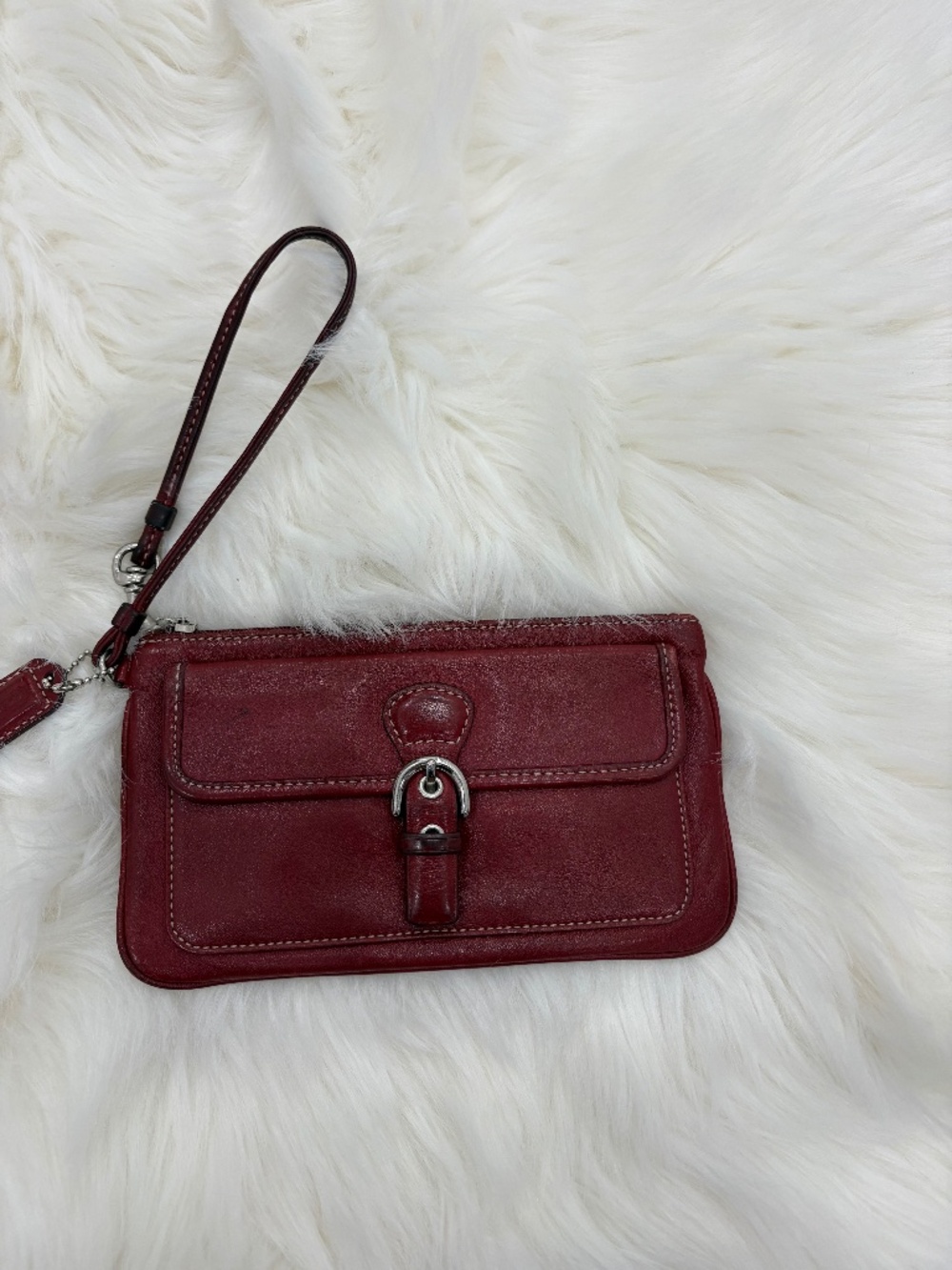 Red Coach Wristlet